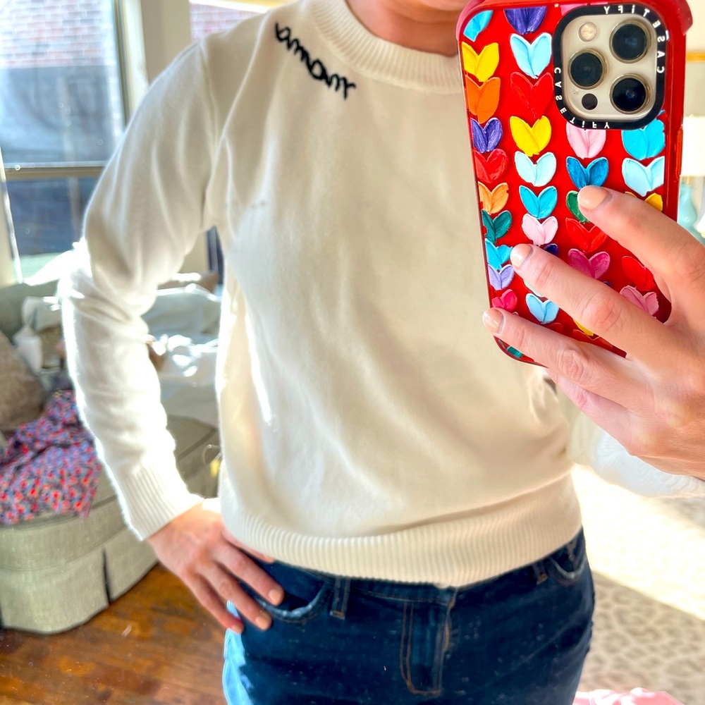 Cream “Mama” sweater